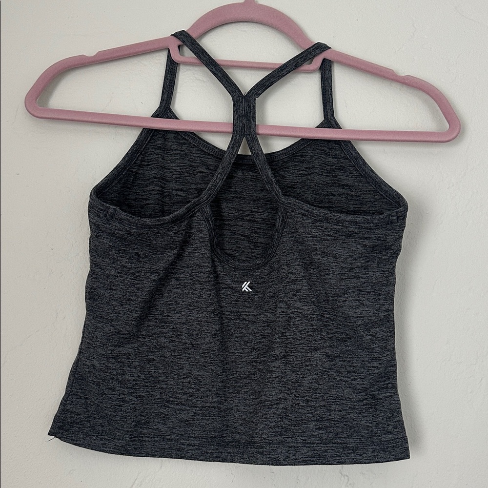 Gray Racerback Tank Top - Picture 3 of 3